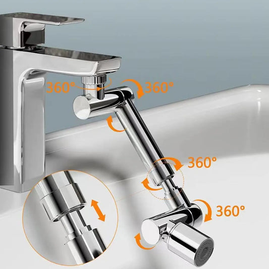 1440° Rotating Faucet Extender - 2 Spray Modes for Kitchen & Bathroom - Loovy # 
