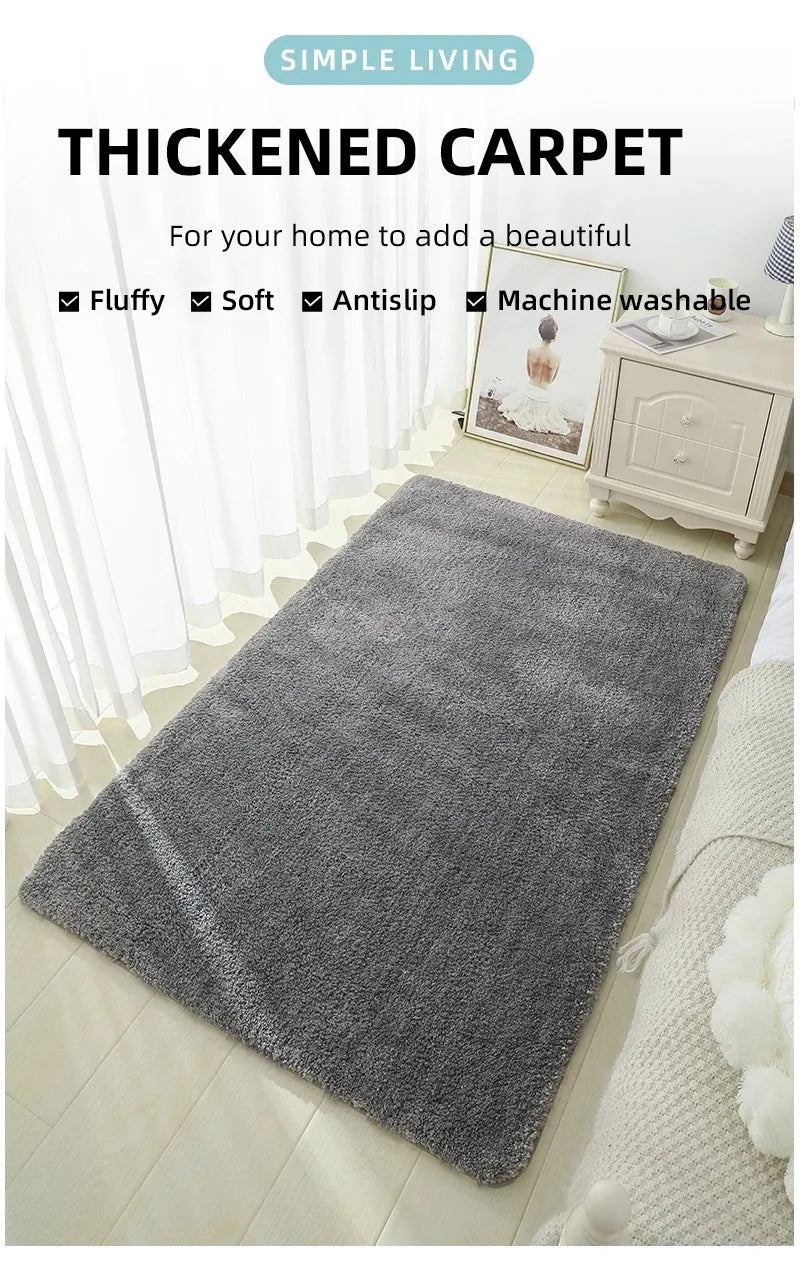 Soft & Comfortable Thick Plush Floor Mat - Non-Slip, Water-Absorbent Rug for Home Use - Loovy # 