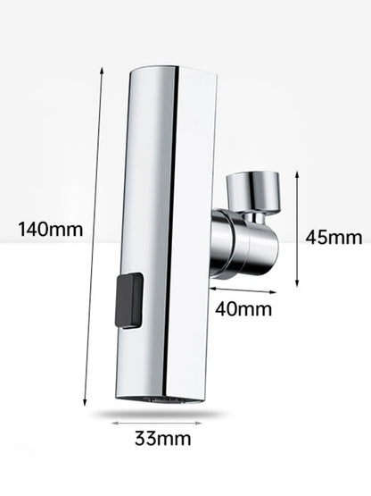 New Kitchen Waterfall Three-mode Universal Swivel Extension Faucet Splash-proof Nozzle Sink Multi-function - Loovy # 