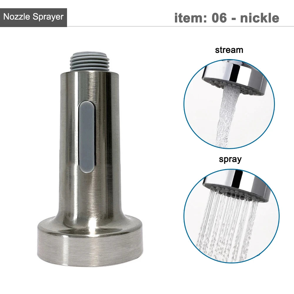 G1/2 Kitchen Faucet Pull-Out Sprayer - Replacement Nozzle for Easy Cleaning - Loovy