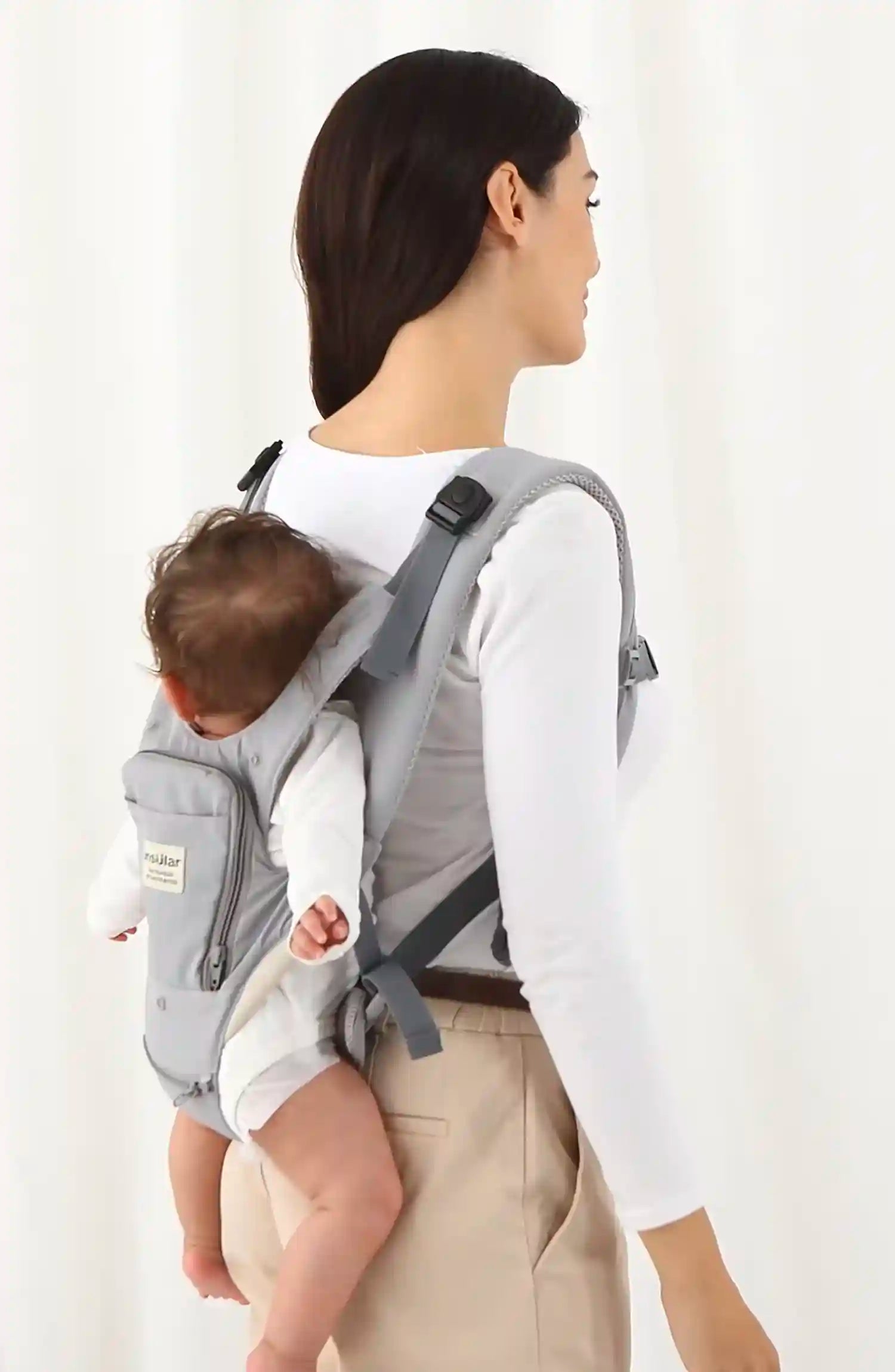 3-in-1 Baby Carrier – Multi-Functional Hip Seat with Front Hold, Breathable Waist Stool for Infants 0-2 Years, Portable and Ergonomic Design - Loovy # 
