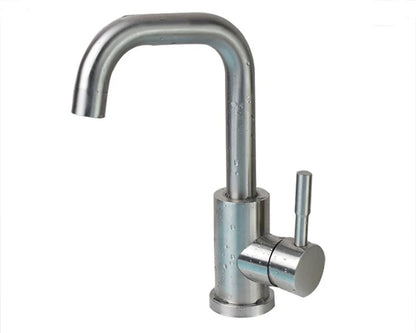 Stainless Steel Matte Black Bathroom Basin Faucet - Contemporary Design - Loovy # 