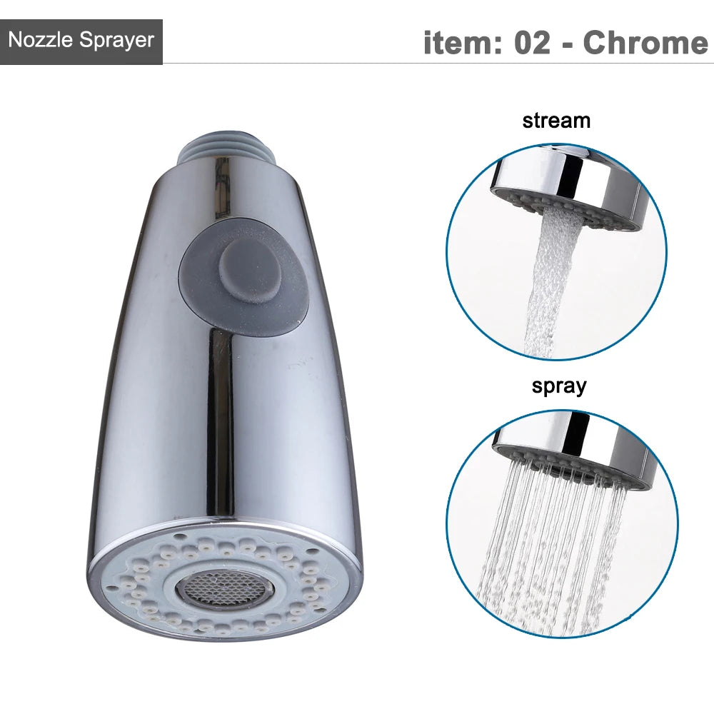 G1/2 Kitchen Faucet Pull-Out Sprayer - Replacement Nozzle for Easy Cleaning - Loovy # 