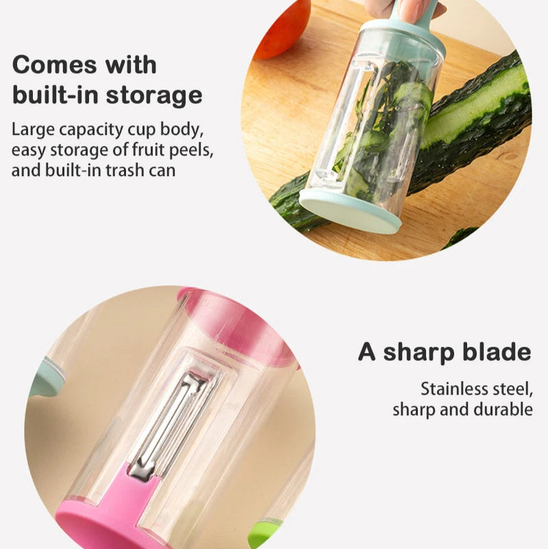 Multifunctional Peeler with Storage - Fish Scale Remover & Fruit/Vegetable Peeler - Loovy # 
