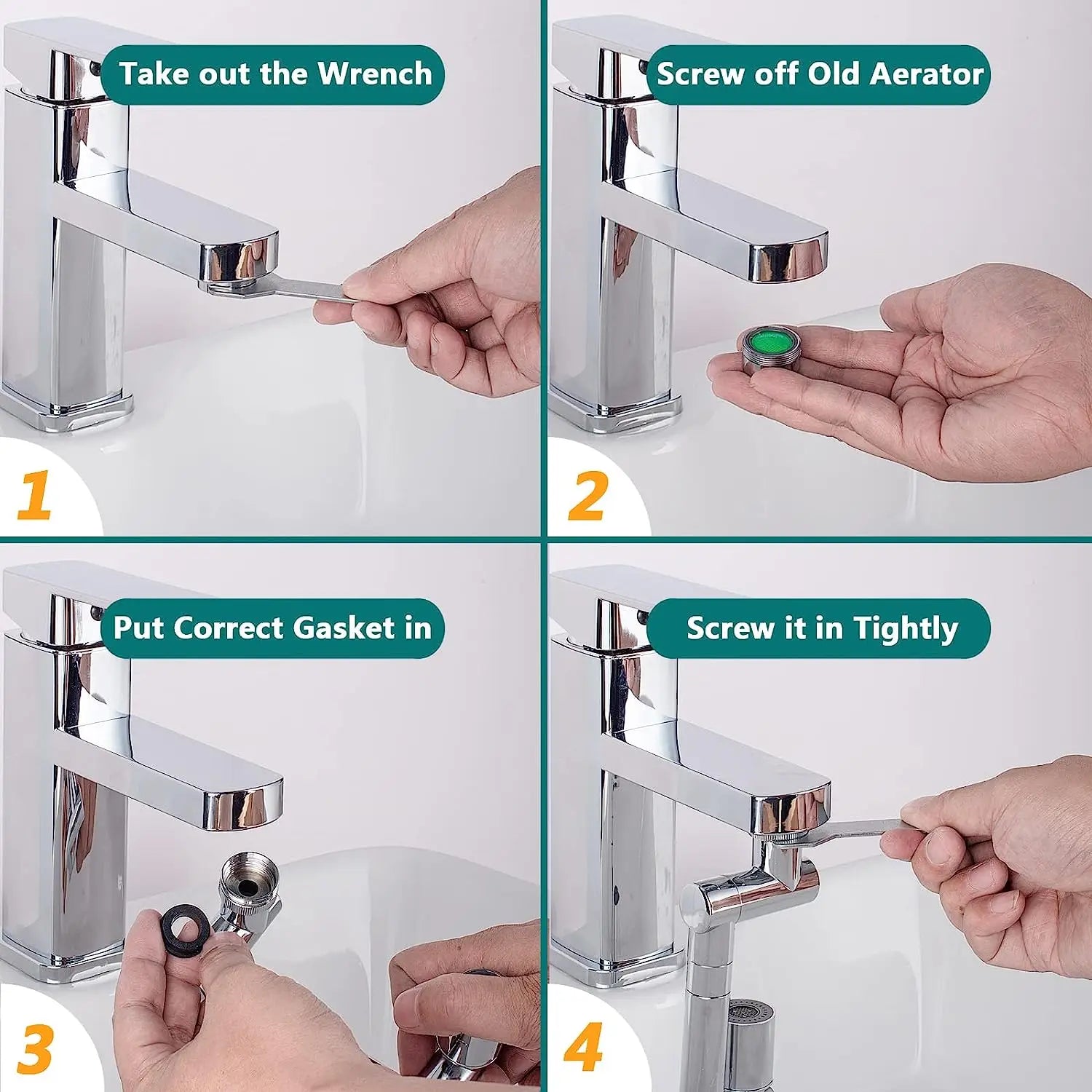 1080° Rotating Faucet Extender with Filter with Filter - 2 Spray Modes - Loovy # 