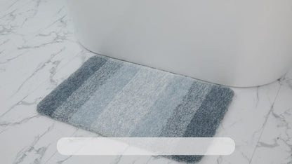 Shaggy Microfiber Bath Mat – Super Absorbent and Non-Slip Bathroom Rug