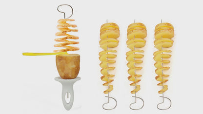 Whirlwind Potato Spiral Cutter - Creates Perfect Spiral Potato Slices