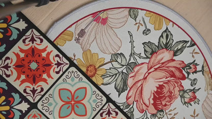 Tapis de cuisine en velours cristal antidérapant pour la maison, le salon et la chambre, tapis