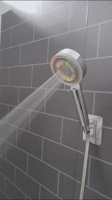 5-Mode LED Shower Head with Temperature Control - High Pressure & Water-Saving