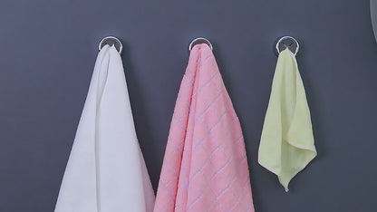 Self-Adhesive Towel Hooks - Wall Mounted for Bathroom & Kitchen
