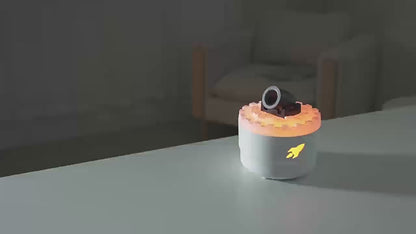 Volcanic Crack Light Cannons Humidifier – Essential Oil Diffuser with Aromatherapy and Visual Effects