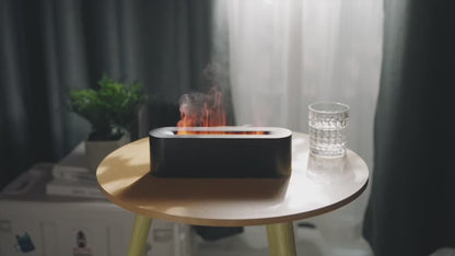 RGB Flame Aroma Diffuser – Ultrasonic Air Humidifier with LED Flame Effect
